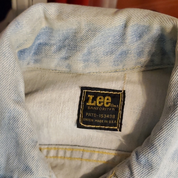 LEE Sanforized Denim Acid Wash Jacket USA 70s - Picture 12 of 12